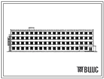 Типовой проект 416-4-28/70 Бытовой корпус на 800 человек при вагонном депо.
