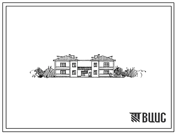 Типовой проект 114-42-107с Двухэтажный односекционный жилой дом на 8 квартир (однокомнатных 1Б-2, двухкомнатных 2Б-4, трехкомнатных 3Б-2). Для строительства в 3Б, 4Б и 4В климатических подрайонах сейсмичностью 7 и 8 баллов