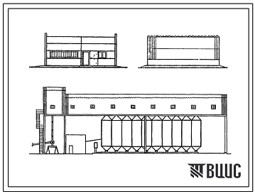 Типовой проект 813-5-2 Хранилище гранулированной травяной муки на базе оборудования ОЗВ-1 емкостью 1000 тонн