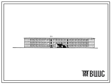 Типовой проект 223-1-164/75 Средняя школа на 12 классов (464 учащихся).
