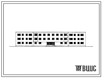 Типовой проект 163-80-70 Общежитие на 117 мест. Для строительства во IIБ и IIВ климатических подрайонах Эстонской ССР.