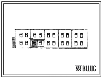 Типовой проект 52953-83 (03-84-КК) Казарма солдатская на 100 мест со стенами из кирпича и внутренним каркасом серии ИИ-04