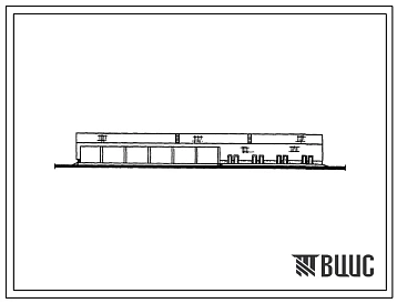 Типовой проект 709-160 Склады-навесы для ремонтно-производственных баз электросетей типов II, III, IV и V из облегченных ограждающих конструкций.