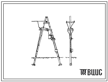Типовой проект 407-3-2 Однофазная трансформаторная подстанция напряжением 10/2х0,23 кв, мощностью до 10 ква, на железобетонных опорах.