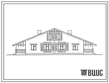 Типовой проект 184-188-12.3.87 1-этажный 2-квартирный жилой дом с 4-комнатными квартирами со стенами из кирпича. 1,2,3 уровни инженерного обеспечения. Для Нечерноземной зоны РСФСР.