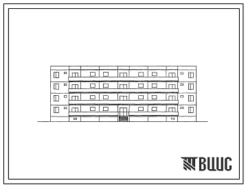 Типовой проект 127-018С/1 Блок-секция крупнопанельная четырехэтажная 24-квартирная рядовая галерейного типа (однокомнатных 1Б — 12, двухкомнатных 2А — 4, 2Б — 8). Для строительства в IVВ климатическом подрайоне Грузинской ССР сейсмичностью 7 баллов.