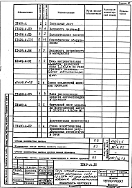 Состав альбома. Проект 11424 ПечьАльбом 1 Рабочая документация