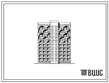 Типовой проект 92-050с.13.88 БЛОК-СЕКЦИЯ 10-ЭТАЖНАЯ 40-КВАРТИРНАЯ РЯДОВАЯ С ТОРЦОВЫМИ ОКОНЧАНИЯМИ 2, 2, 3, 3. Для строительства г. Грозном