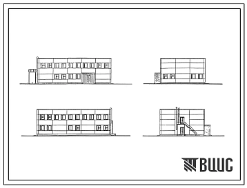 Типовой проект 407-3-427.86 Общеподстанционный пункт управления типа II из унифицированных конструкций. Тип V