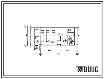 Типовой проект 0407-1-06.86 Дизельная электростанция встроенная мощностью 350кВт к т. п. В-п-225-34.86-сухие грунты к т. п. В-п-225-35.86-вод.грунты
