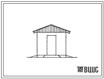 Типовой проект 195-000-100с Сарай для хранения хозяйственного инвентаря и твердого топлива. Для строительства в 3Б, 4Б и 4В климатических подрайонах Азербайджанской ССР