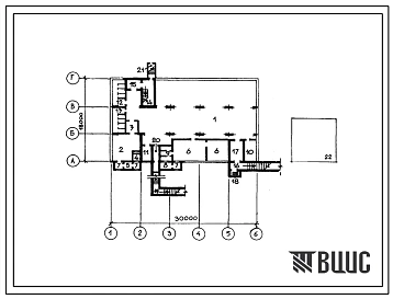 Типовой проект А-2-600-78/208 А-3-600-78/208 Склад материалов и оборудования, (убежище на 600 человек, размеры убежища 39м на 18м, режимы вентиляции 1,2).