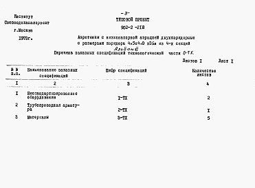 Альбом 6 Заказные спецификации