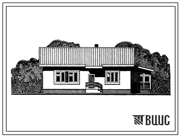 Типовой проект 184-000-269с.84 1-этажный 1-квартирный жилой дом с 6-комнатной квартирой (для индивидуального строительства). Для строительства в районах сейсмичностью 9 баллов.
