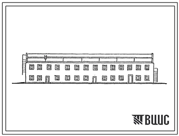 Типовой проект 816-1-58с.84 Центральная ремонтная мастерская для хлопкосеющих хозяйств с парком 50 тракторов (1200 га пашни). Стены кирпичные.