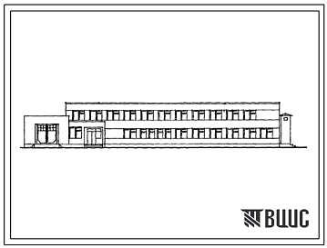Типовой проект 807-11-11с.83 Административное здание с санпропускником на 120 человек для животноводческих комплексов и ферм. Для строительства  в подрайоне сейсмичностью 7, 8 и 9 баллов