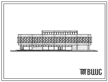 Типовой проект 272-21-12/76 Унифицированное блок-здание ресторана на 220 мест, работающего на сырье. Для строительства в 1В климатическом подрайоне, 2 и 3 климатических районах