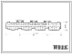 Фасады Типовой проект Б-1-1800-80/309 Помещения общественного назначения в подвале 9-этажного 4-секционного жилого дома со сквозным проходом, (убежище на 1800 человек, размеры убежища 100,8м на 13,7м, режимы вентиляции 1,2).