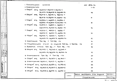 Альбом 1 Рабочие чертежи панелей