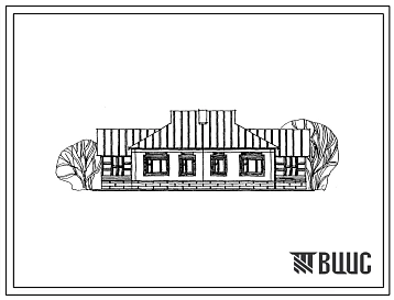 Типовой проект 181-192-42.89 Одноэтажный 2-квартирный жилой дом с 3-комнатными квартирами