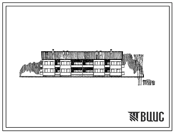 Типовой проект 151-26-31п Двухэтажный жилой дом для малосемейных на 24 квартиры (однокомнатных 1А-8, 1Б-12, двухкомнатных 2А-4). Для строительства во 2 и 3 климатических районах Украинской ССР на просадочных грунтах