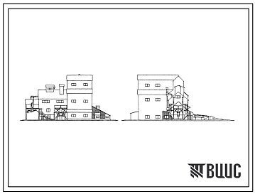 Типовой проект 812-26 Производственный цех зернорисоочистительно-сушильного пункта производительностью 5 т/час. Приемное устройство для зерна на один проезд с автомобилеразгрузчиком ГУАР-15С