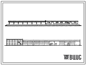 Типовой проект 416-7-62 Тароремонтное предприятие мощностью по сбору 1800 тыс. тароединиц в год. (Производственный корпус. Закрытый склад).