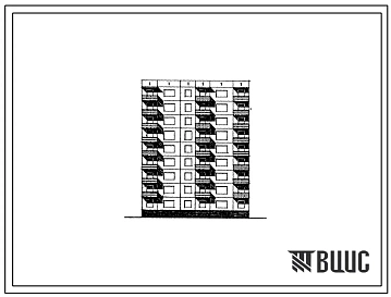 Типовой проект 97-0287с.8б Серия 97 (СТЕНЫ ИЗ ТРЕХСЛОЙНЫХ КЕРАМЗИТОБЕТОННЫХ ПАНЕЛЕЙ С ЖЕСТКИМИ СВЯЗЯМИ, Шаг поперечных стен 3,0; 4,5 и 6,0 м, Ориентация широтная, Сейсмичность 7 баллов, )