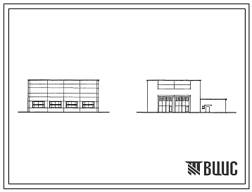 Типовой проект 501-3-11 Тепловозо-вагонное депо на два стойла для тепловозов ТГМ и ТГК колеи 1520 мм.