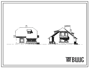 Типовой проект 185-000-120с Одноэтажный мансардный жилой дом с пятикомнатной квартирой для индивидуальных застройщиков. Для строительства в 3Б климатическом подрайоне Молдавской ССР сейсмичностью 7 и 8 баллов