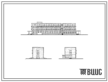 Типовой проект 252-1-61с Терапевтический корпус на 60 коек. Для строительства в IV климатическом районе сейсмичностью 7 и 8 баллов.