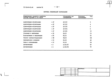 Альбом 8 Спецификации оборудования