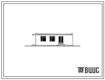 Типовой проект 274-20-24с Павильон - обеденный зал, раздаточная на 35 посадочных мест для обслуживания производственных участков.