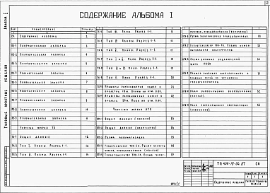 Альбом 1  Пояснительная записка. Технологические чертежи. Электротехнические чертежи