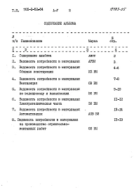 Альбом 5 Ведомости потребности в материалах