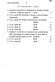 Альбом 8 Материально-техническая кладовая в подвале здания бытовых и вспомогательных помещений.Ведомости потребности в материалах.