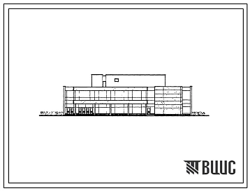 Типовой проект 272-12-33 Унифицированное здание магазина торговой площадью 1000 м? с тремя вариантами технологических планировок («Товары для дома», «Спорт и туризм» и «Мебель»).