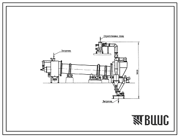 Типовой проект 406-9-241 Сушило барабанное с охлаждением Д=1 м; L=4 м производительностью 4 т/ч на мазуте для песка.