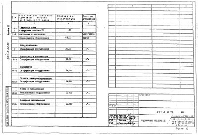 Альбом 3 Спецификации оборудования