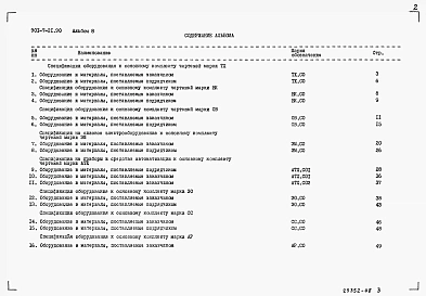 Альбом 8 Спецификации оборудования