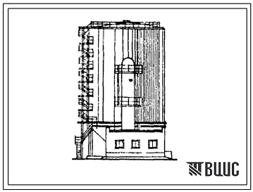 Типовой проект 405-4-79 Склад вспученного перлитового песка емкостью 2000 м.куб.