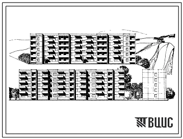 Типовой проект 125-020 Пятиэтажная блок-секция торцовая левая на 20 квартир (однокомнатных 1Б-10; двухкомнатных 2Б-5; трехкомнатных 3А-5).