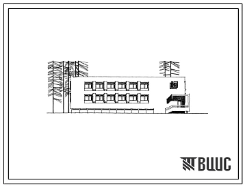 Типовой проект 284-1-51м Комбинат бытового обслуживания на 35 рабочих мест для строительства в1 строительно-климатической зоне в районах с вечномерзлыми грунтами.