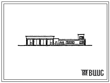 Типовой проект 21861-84 (14-82-КК) Контрольно-технический пункт с боксом для дежурных машин