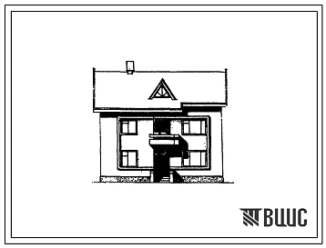 Типовой проект 145-000-195 Двухэтажный одноквартирный жилой дом с пятикомнатной квартирой в двух уровнях для индивидуальных застройщиков с вариантами блокировки.