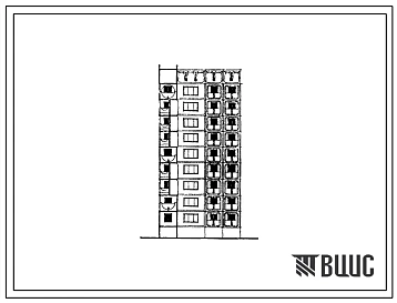 Типовой проект 97-0348с.23.88 9-этажный компоновочный объемно-планировочный элемент КОПЭ 9.2-01 для Кемеровской области