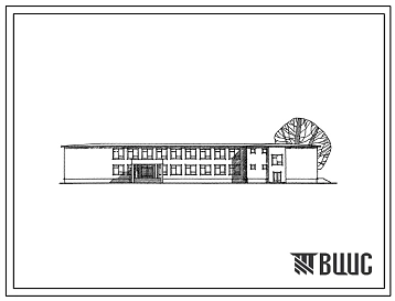 Типовой проект 224-1-160/75 Восьмилетняя общеобразовательная школа на 8 классов (192 учащихся) со стенами из кирпича.