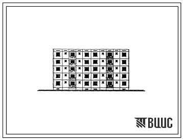 Типовой проект 69-014с Пятиэтажная блок-секция двойная на 20 квартир (двухкомнатных 2Б-10, трехкомнатных 3А-10). Для строительства в г.Алма-Ата, в районе сейсмичностью 9 баллов