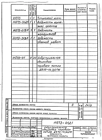Альбом 1 Индустриальная обмуровка парового котла ДЕ10-14/24ГМ. Рабочие чертежи.