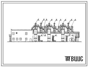Типовой проект 906-1-3 Холодильная станция производительностью 6000000 ккал/час на базе абсорбционной водоаммиачной машины АХМ-2,0/25.